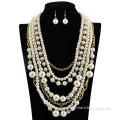 Factory Directly Wholesale 2016 Newest Bridal Pearl Jewelry Imiation Pearl Necklace Set